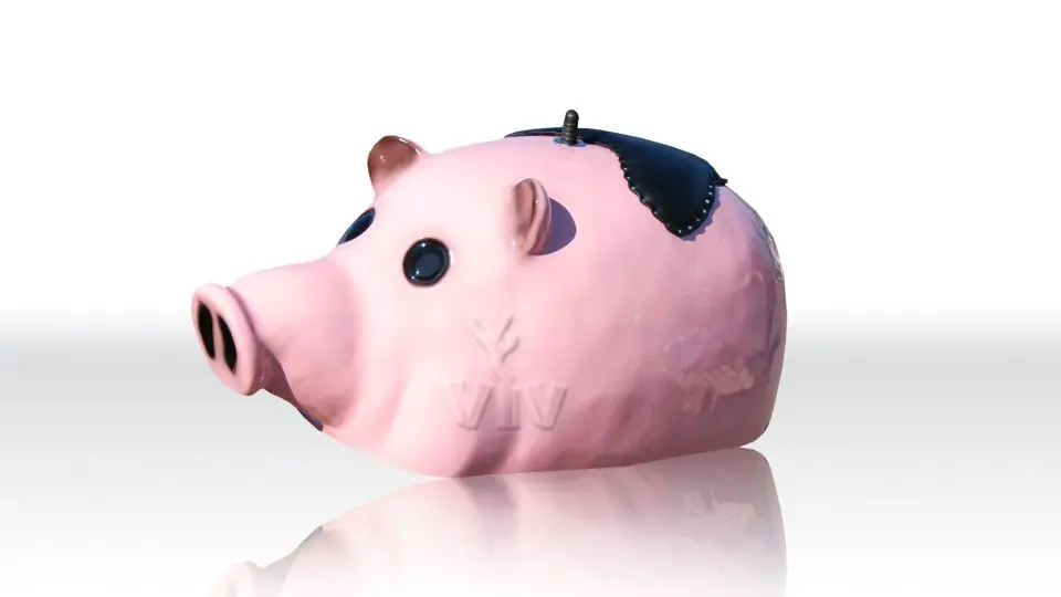 Piggy figure Rodeo Texas (with cover) commercial mechanical rodeo attraction