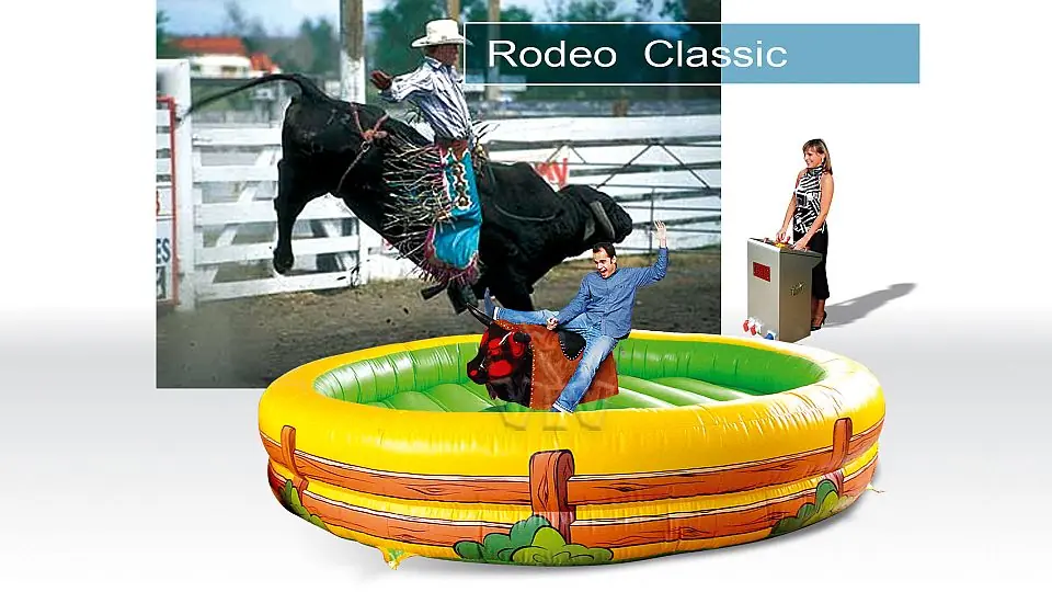 Rodeo Classic SET (with bull figure) commercial mechanical rodeo attraction