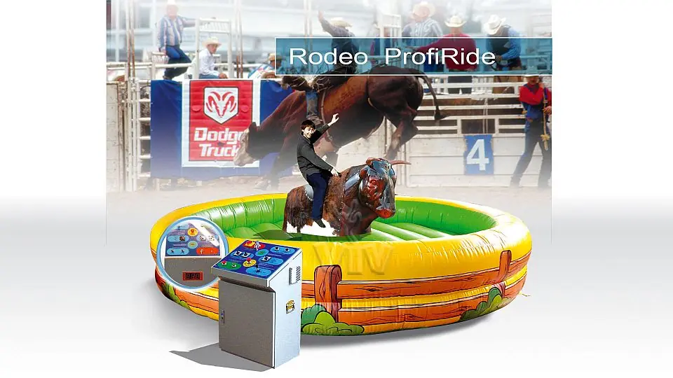 Rodeo Profiride SET (with bull figure) commercial mechanical rodeo attraction