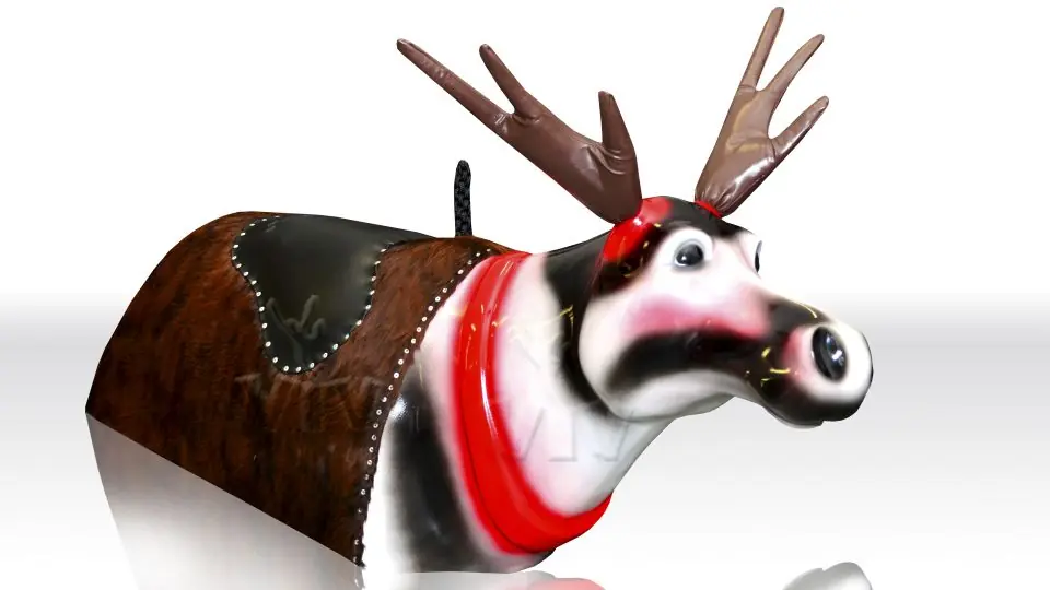 Rodeo Texas - Reindeer Figure for Adults commercial mechanical rodeo attraction