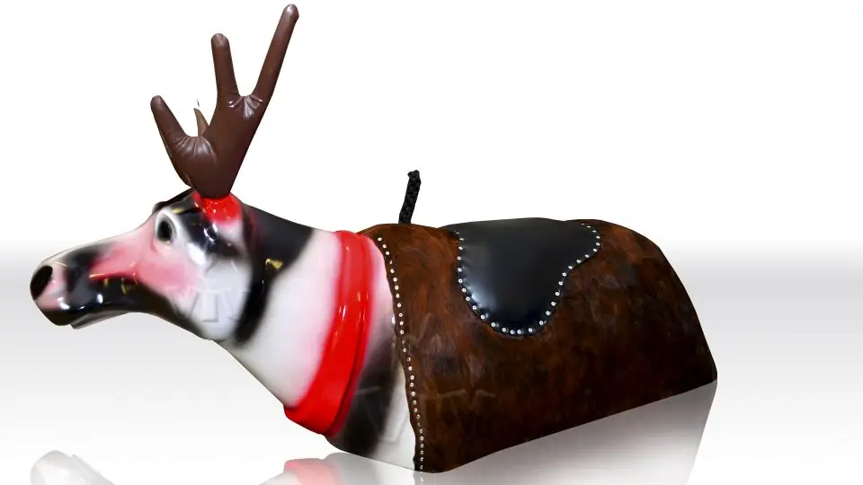 Rodeo Texas - Reindeer Figure for Adults commercial mechanical rodeo attraction