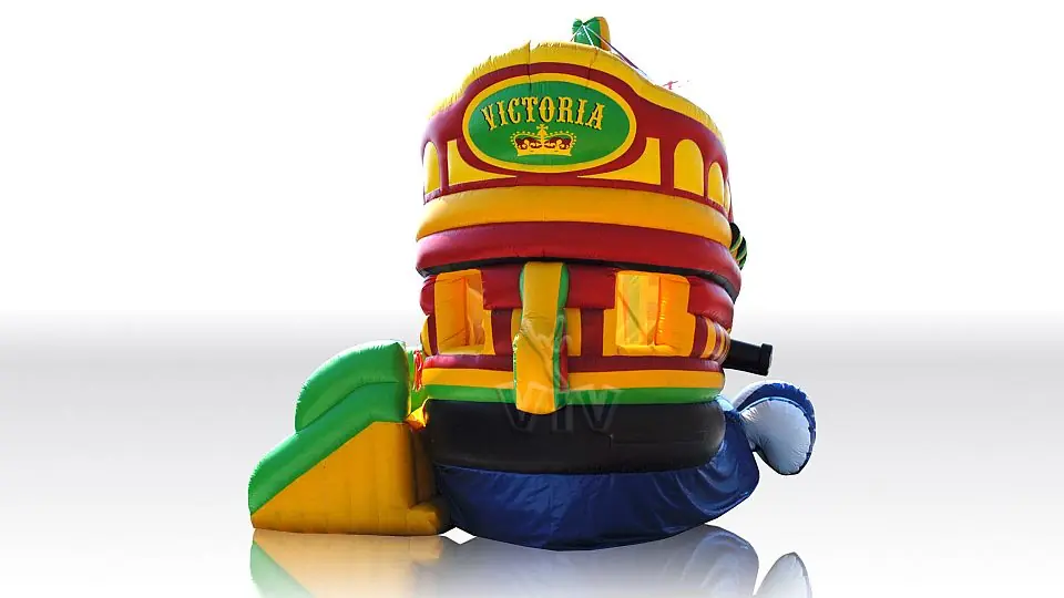 Pirate Ship on a movable wave (with the trailer without official certification) commercial inflatable ship attraction