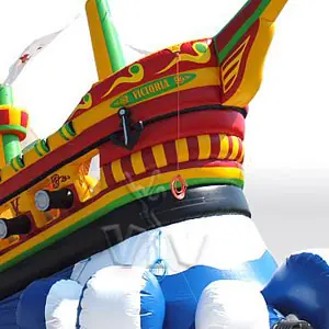 Pirate Ship on a movable wave (with the trailer without official certification) commercial inflatable ship attraction