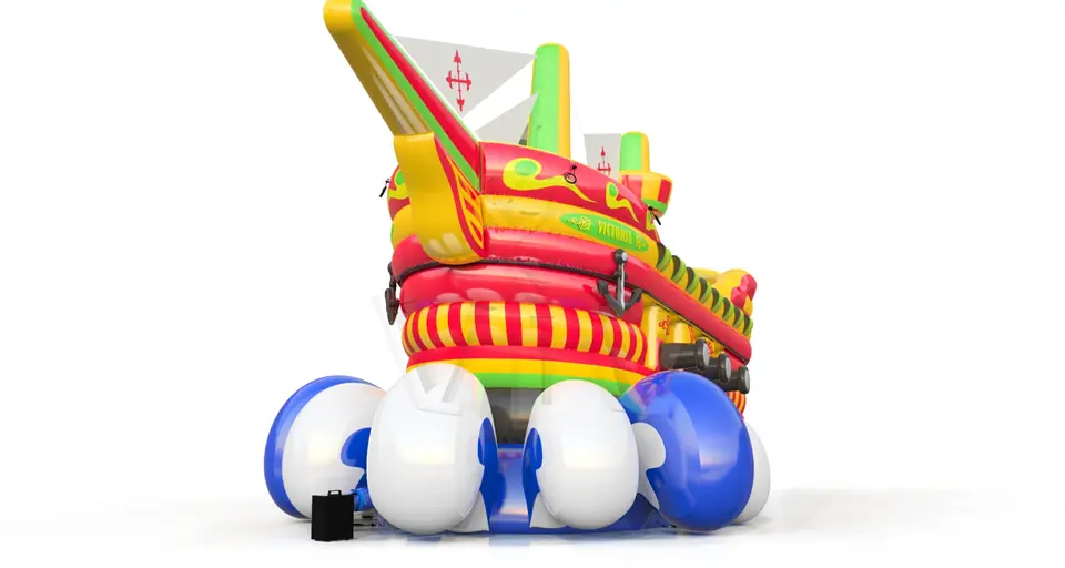 Pirate Ship Victoria with a movable wave (without a trailer) commercial inflatable ship attraction