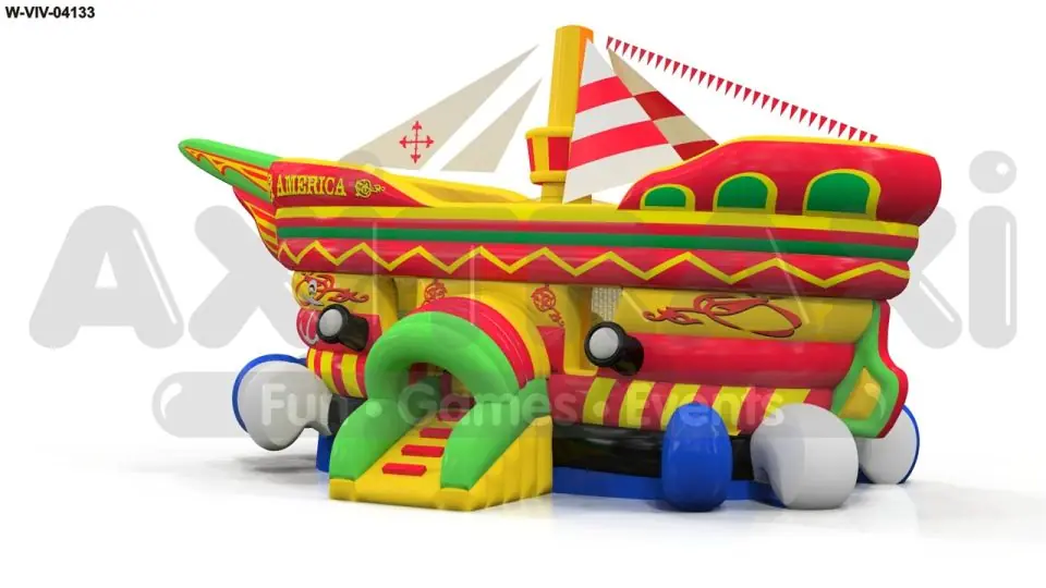 Rocking ship commercial inflatable ship attraction