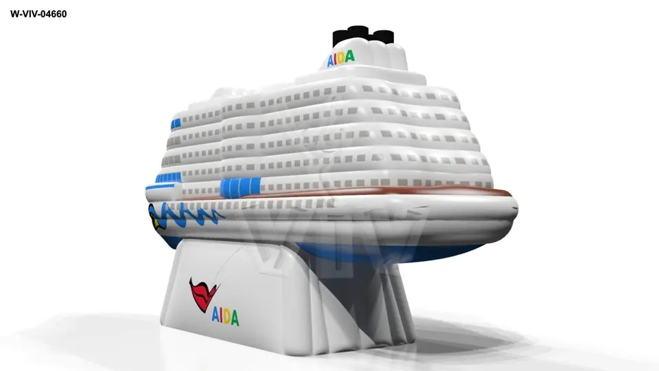 Ship Aida 4.0 x 1.1 x 2.1 m commercial inflatable ship attraction