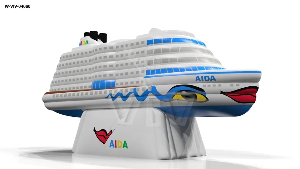 Ship Aida 4.0 x 1.1 x 2.1 m commercial inflatable ship attraction
