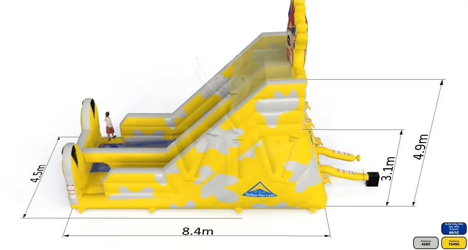 Berta commercial inflatable slide
