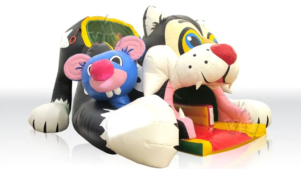 Cat commercial inflatable slide