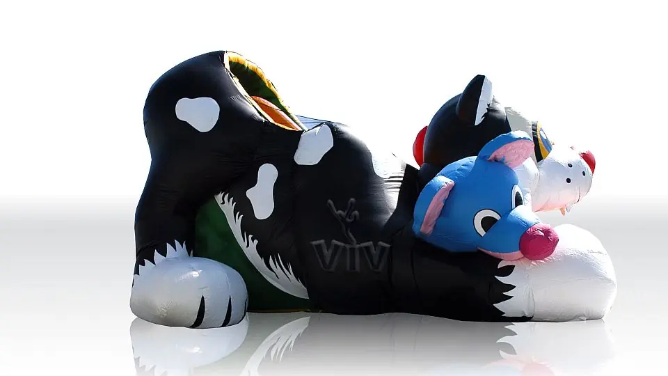 Cat commercial inflatable slide