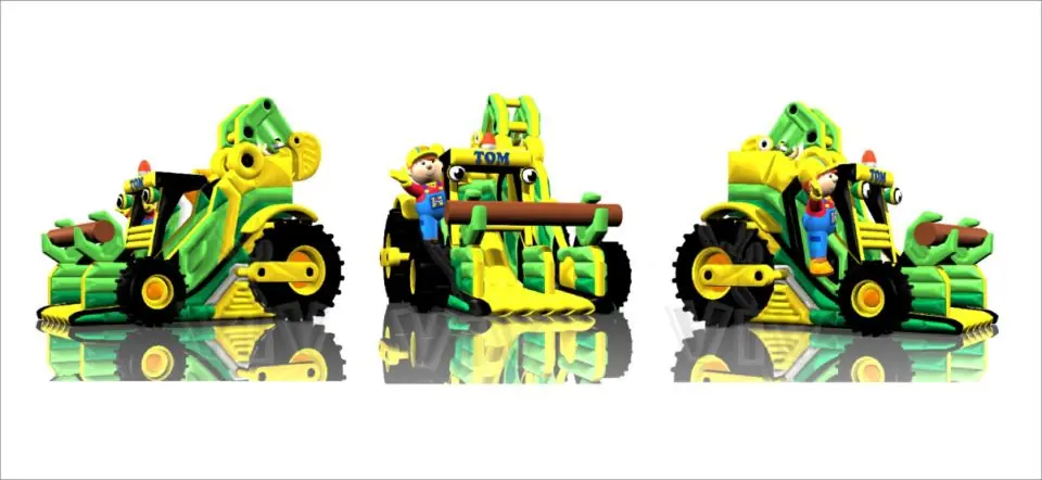 Digger - Collection Tom the Builder commercial inflatable slide