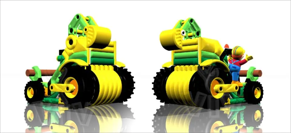 Digger - Collection Tom the Builder commercial inflatable slide