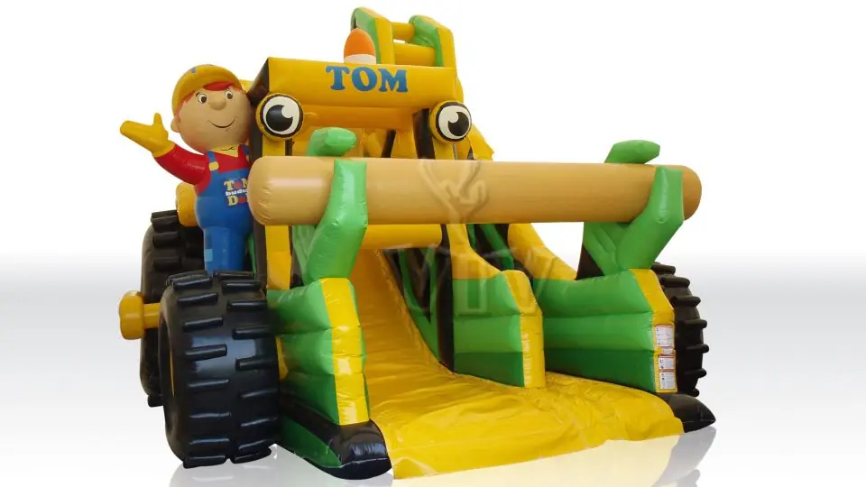 Digger - Collection Tom the Builder commercial inflatable slide