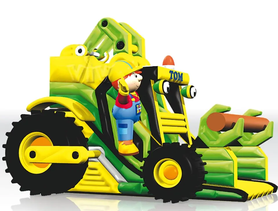 Digger - Collection Tom the Builder commercial inflatable slide