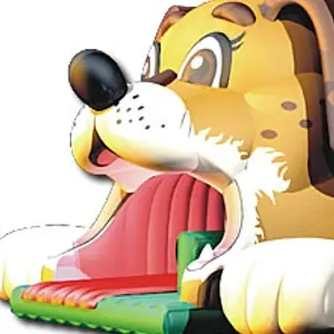 Dog commercial inflatable slide