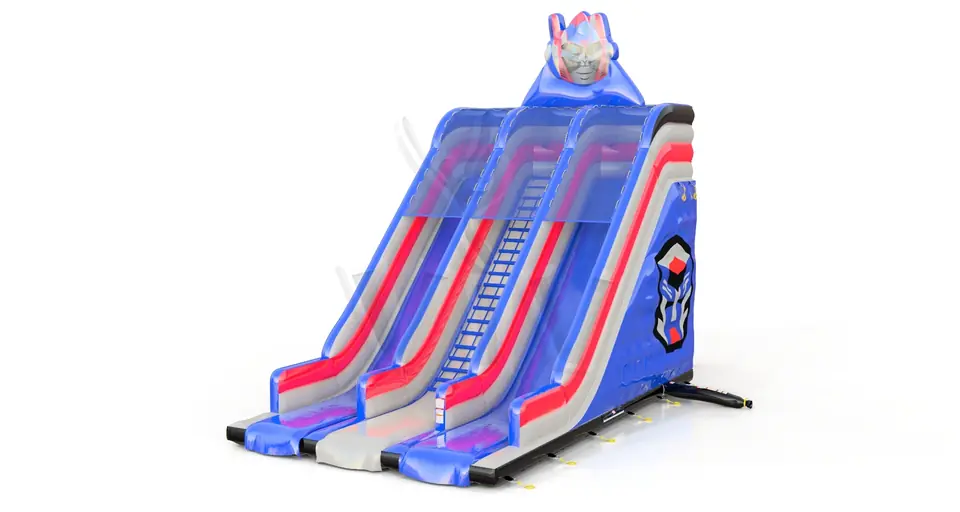 Double slide Robot commercial inflatable slide