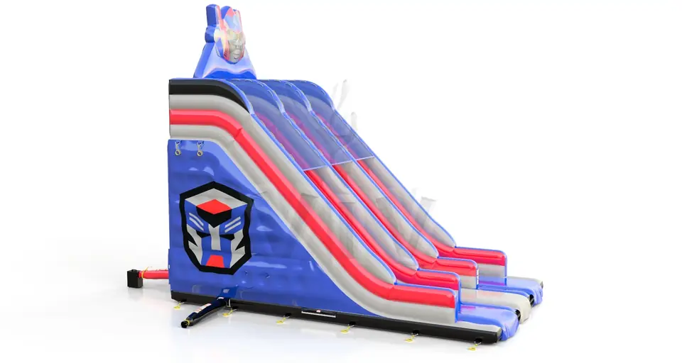 Double slide Robot commercial inflatable slide