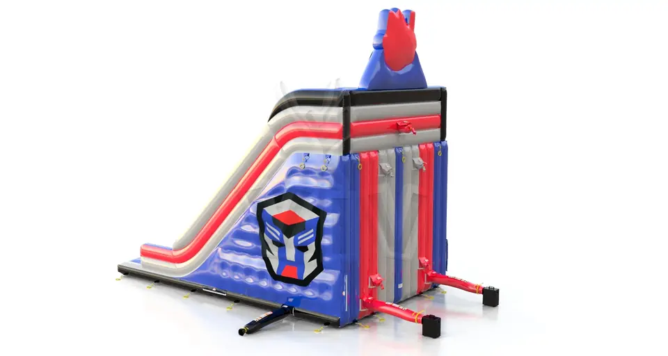 Double slide Robot commercial inflatable slide