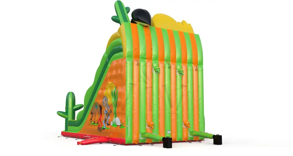 Double Slide Western commercial inflatable slide