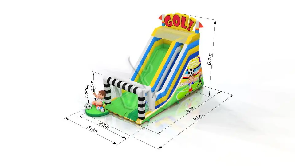 Football - Collection Football commercial inflatable slide
