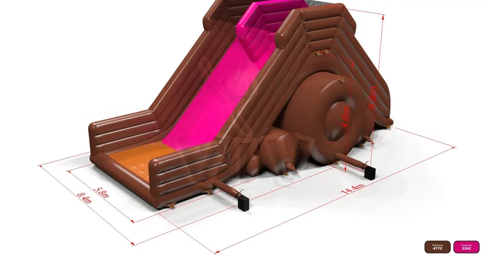 Fun in Mud - Collection Games commercial inflatable slide