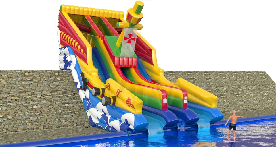 Galleon on the slope commercial inflatable slide