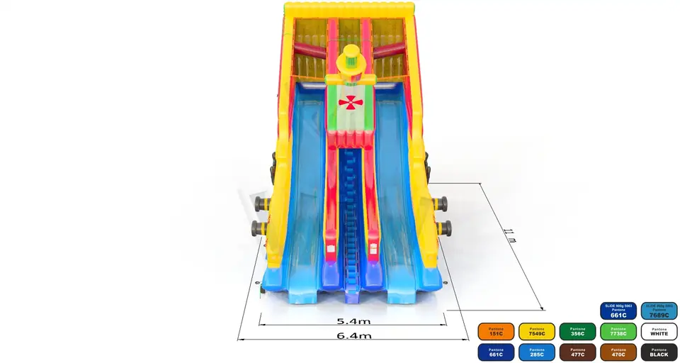 Galleon on the slope commercial inflatable slide