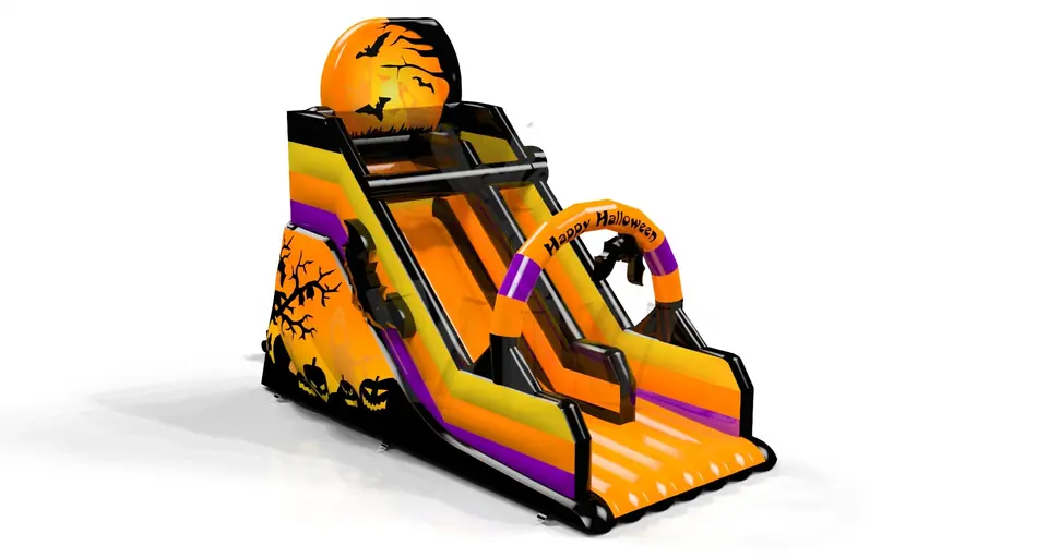 Happy Halloween commercial inflatable slide
