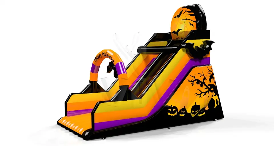 Happy Halloween commercial inflatable slide