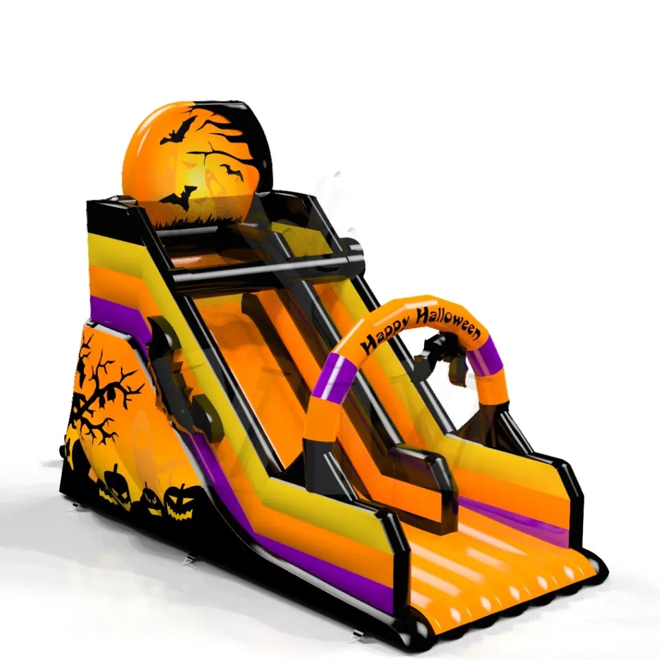 Happy Halloween commercial inflatable slide