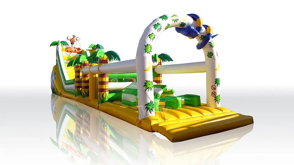 Jungle Slide with Active Center commercial inflatable slide
