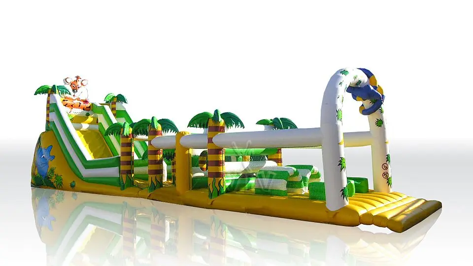 Jungle Slide with Active Center commercial inflatable slide