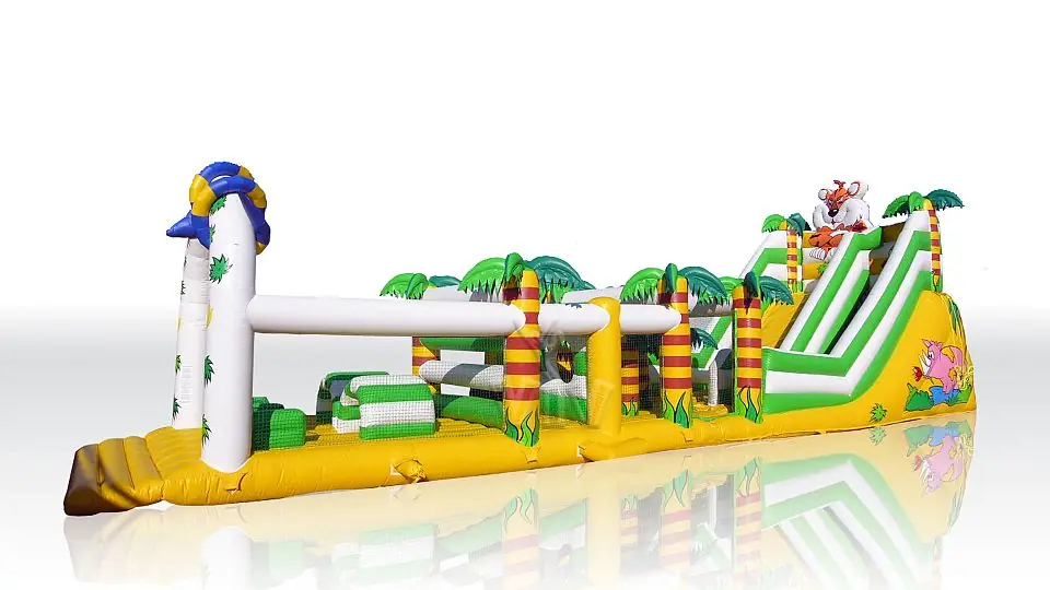 Jungle Slide with Active Center commercial inflatable slide