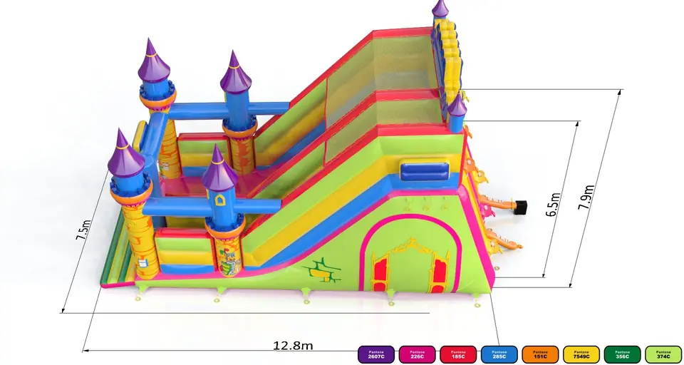 Kinderhotel commercial inflatable slide