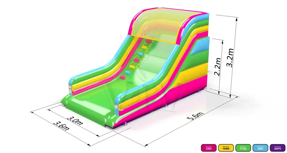 micro simple Startup commercial inflatable slide