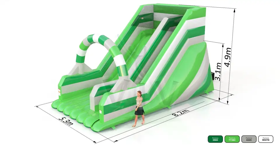 Mini commercial inflatable slide