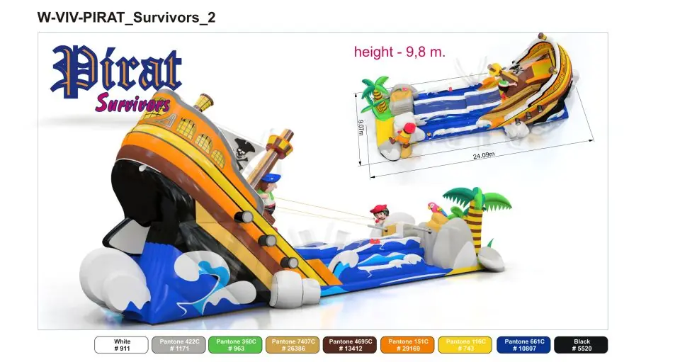Pirate Slide - Collection Pirate commercial inflatable slide