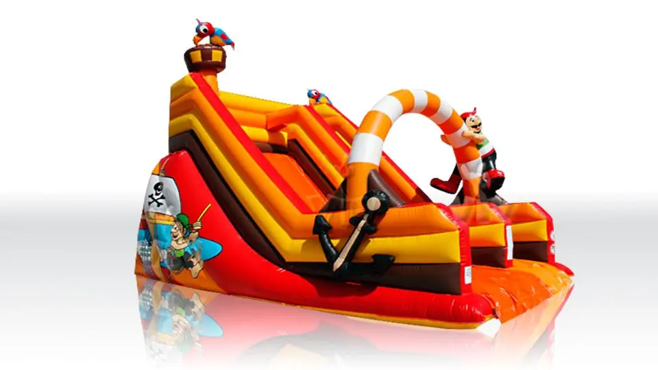 Pirate with parrot commercial inflatable slide