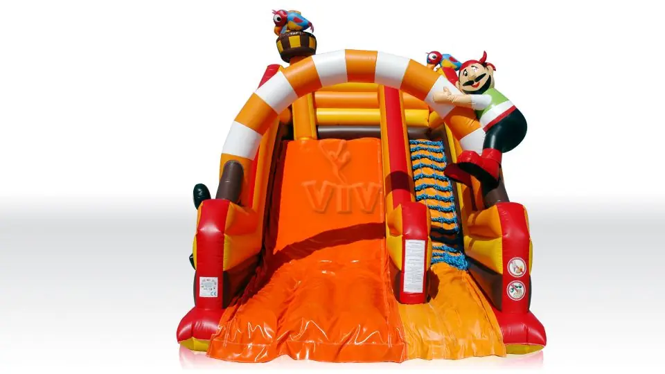 Pirate with parrot commercial inflatable slide