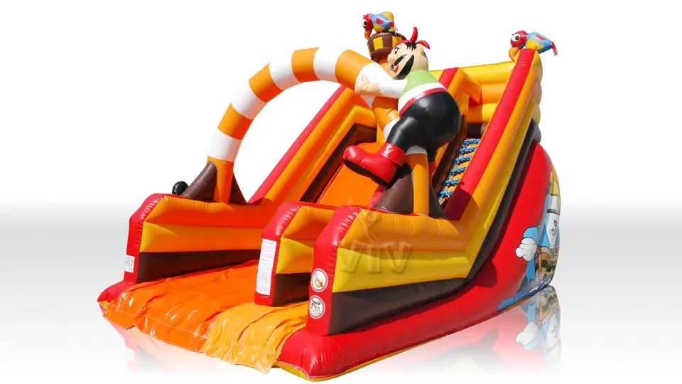 Pirate with parrot commercial inflatable slide