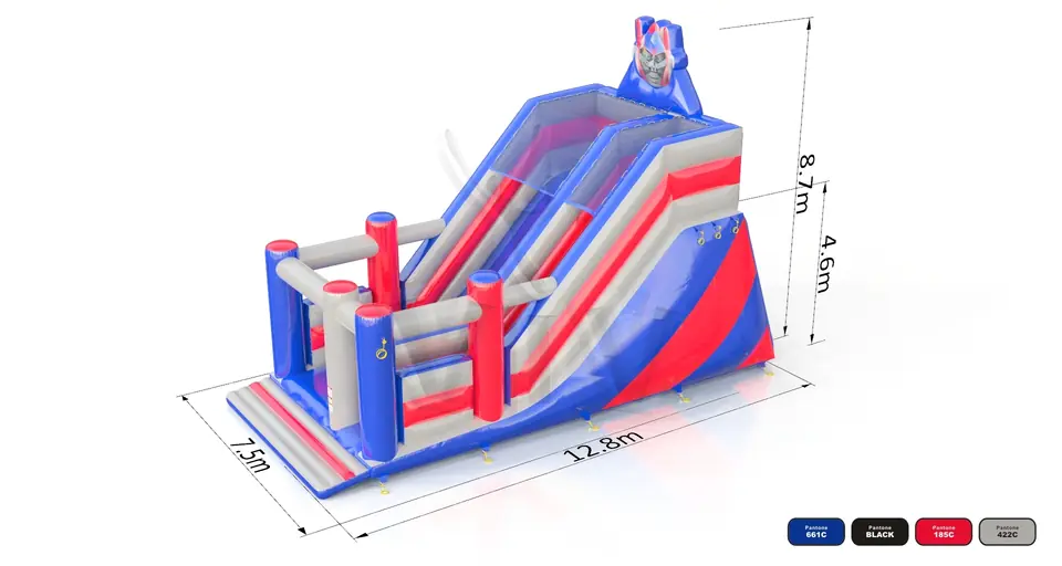 Robot commercial inflatable slide