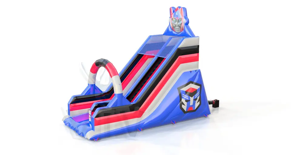 Robot M with robot head commercial inflatable slide