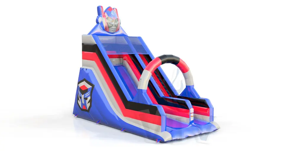 Robot M with robot head commercial inflatable slide