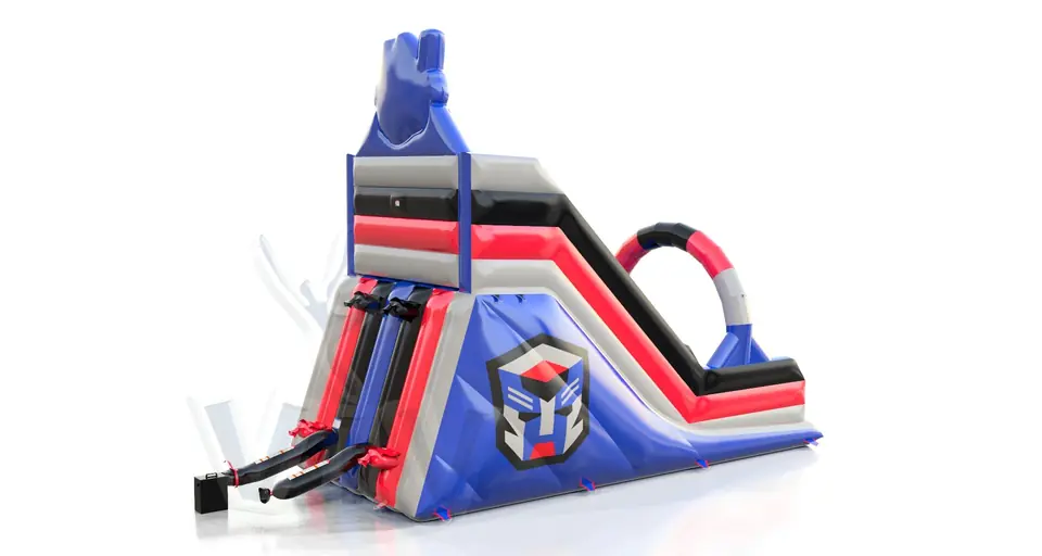 Robot M with robot head commercial inflatable slide