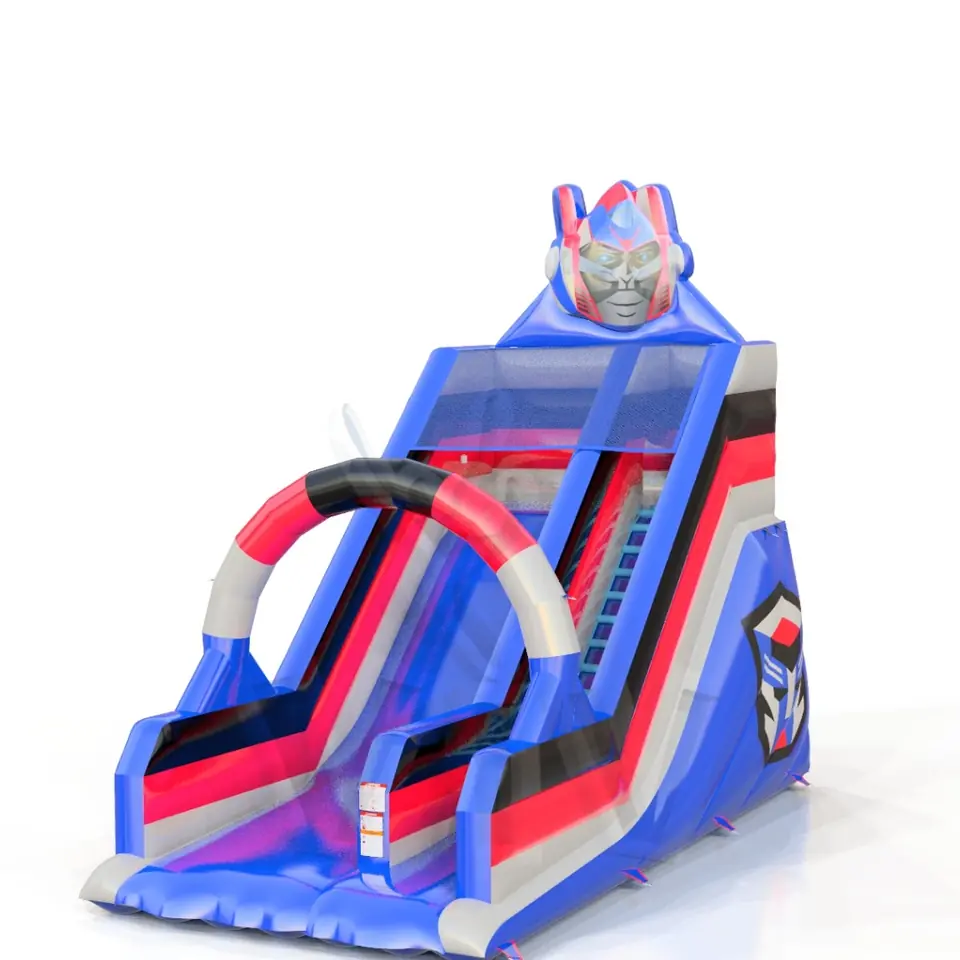 Robot M with robot head commercial inflatable slide