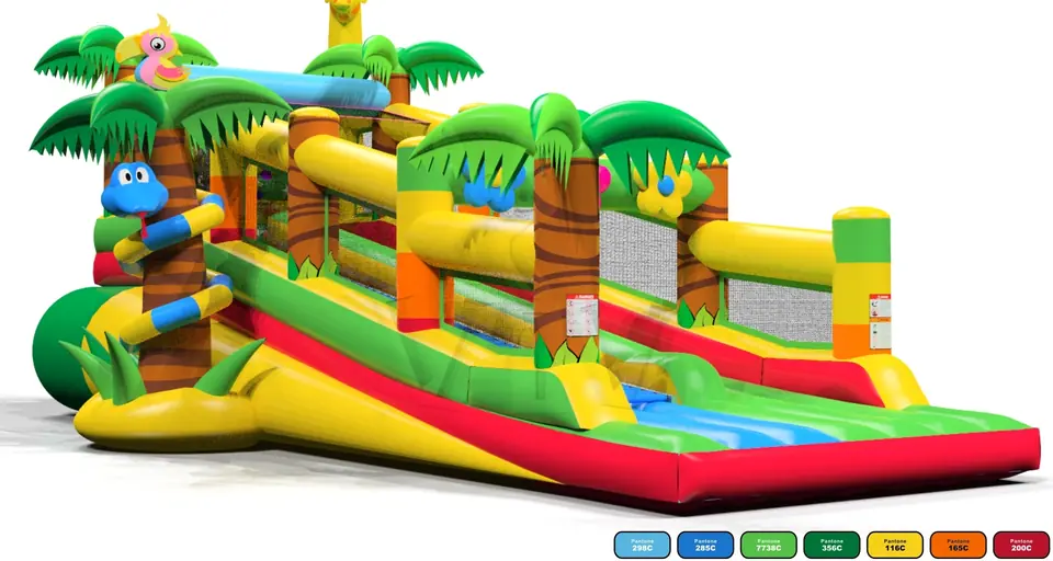 Rolls Jungle (without rolls) commercial inflatable slide