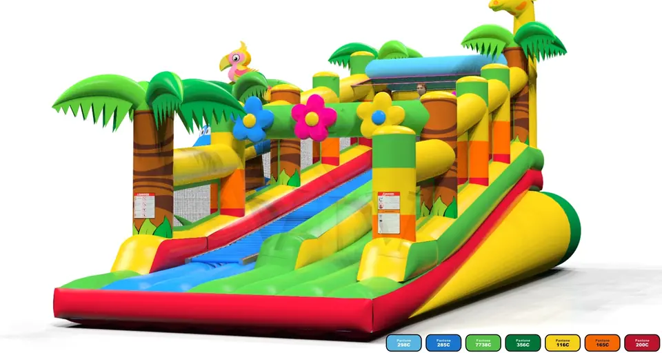 Rolls Jungle (without rolls) commercial inflatable slide