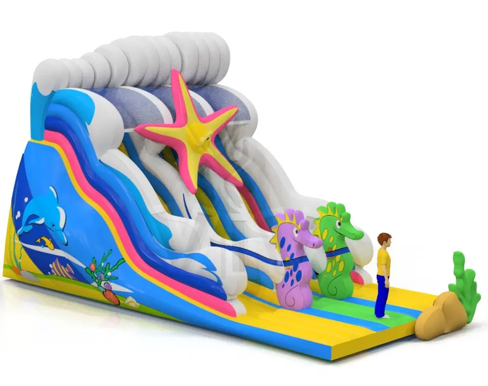 Sea Horse - Collection Underwater World commercial inflatable slide