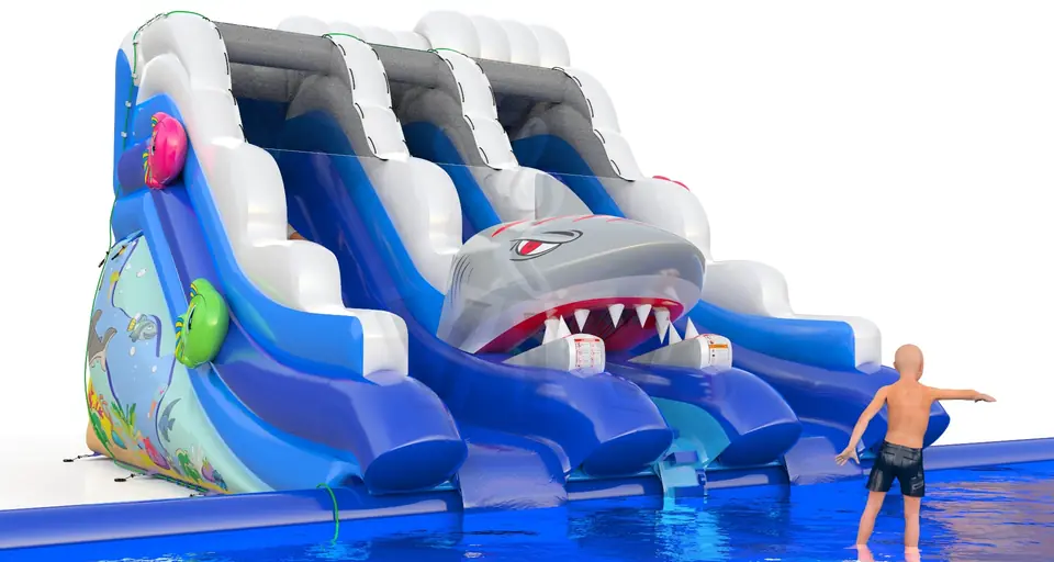 Shark Mini for the pool commercial inflatable slide