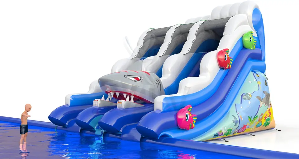 Shark Mini for the pool commercial inflatable slide